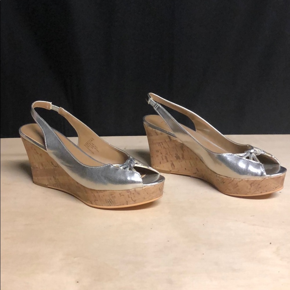Silver Moda Wedges - Picture 6 of 7